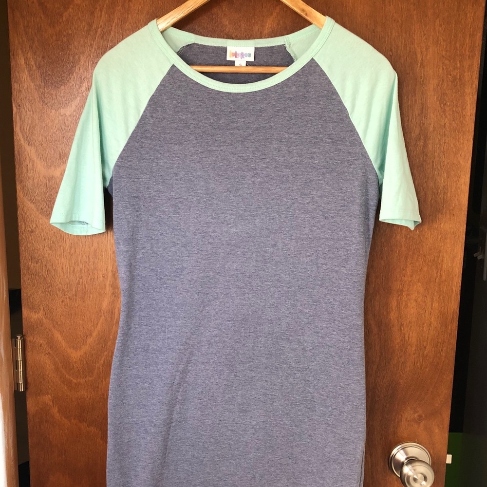 Lularoe Julia Mint & Grey